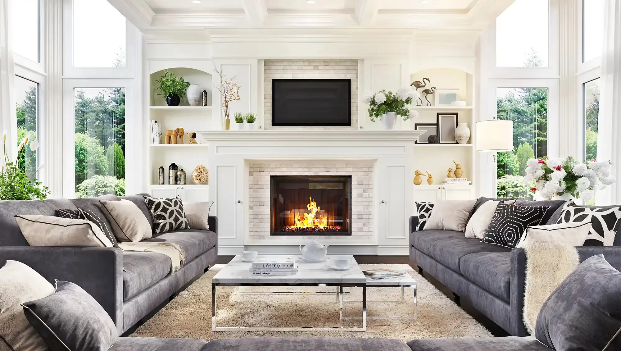 Interior Fireplaces Photo Gallery